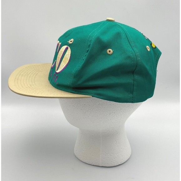 Vintage Disney Universal Mickey & Co Teal Brown Snapback Hat Cap Mickey Mouse - Picture 4 of 8